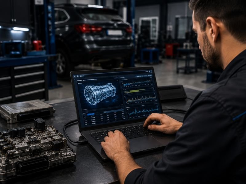 Reprogramação de caixas de câmbio automáticas